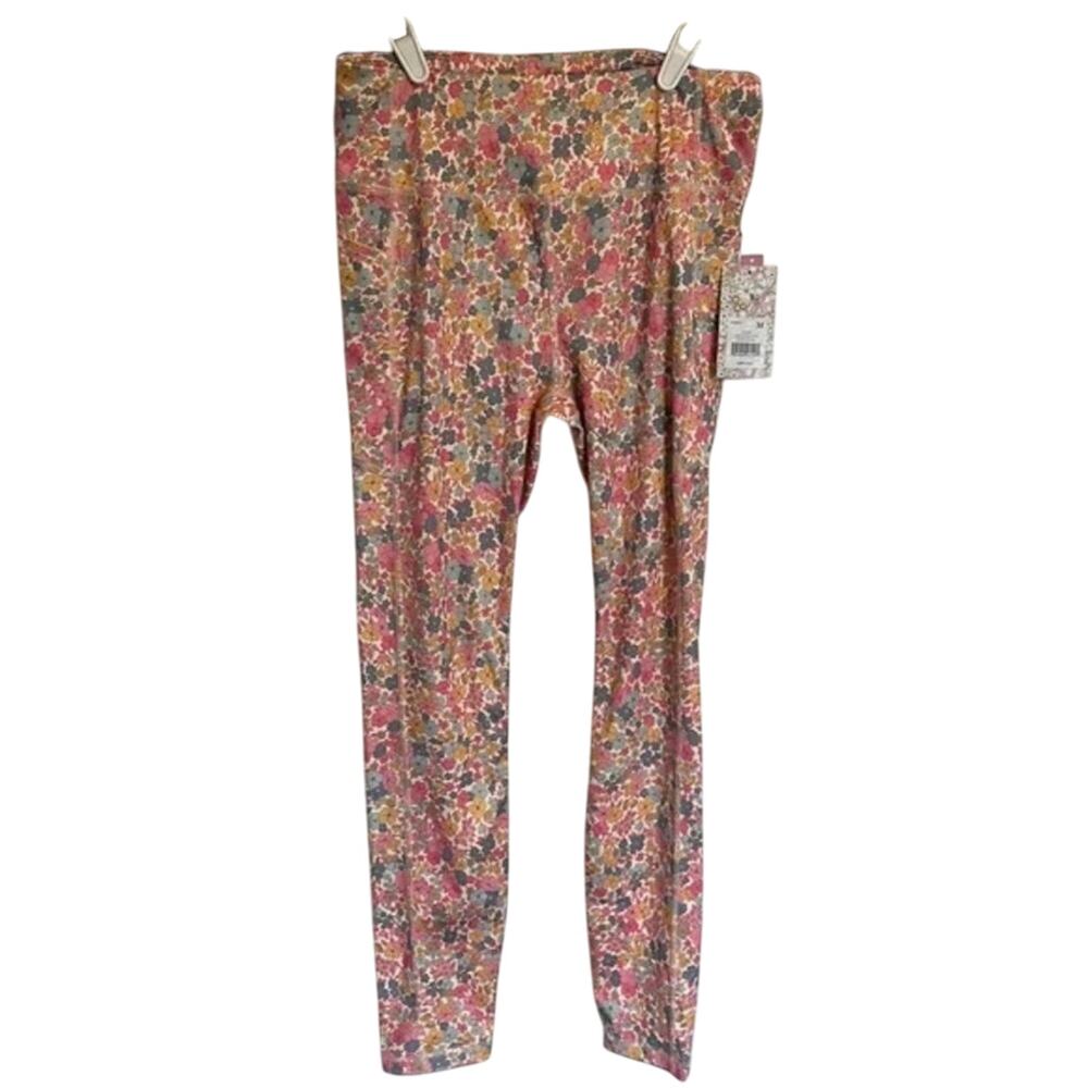 Kensie Pocket active yoga Leggings Vanilla Ditsy Floral plus Size‎ 3X New